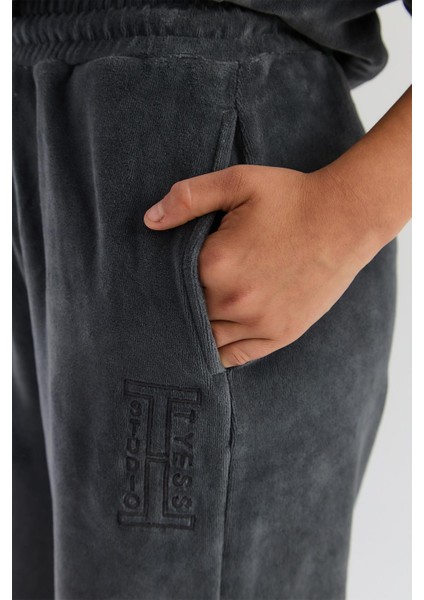 Bg Store Kız Çocuk Antrasit Eşofman Altı modelleri