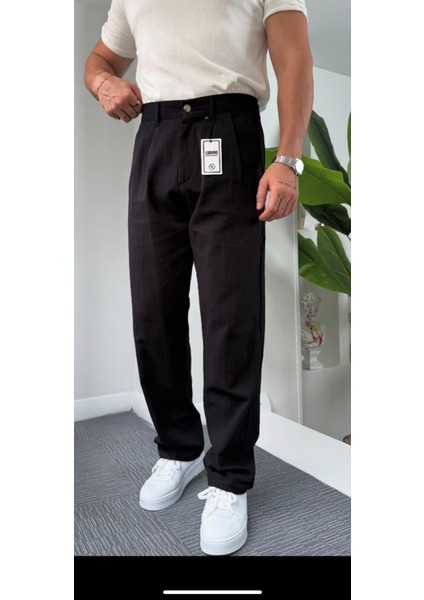 Baggy Keten.pantolon Pileli Bel Lastikli ve Kemerli Yeni Trend fırsatları