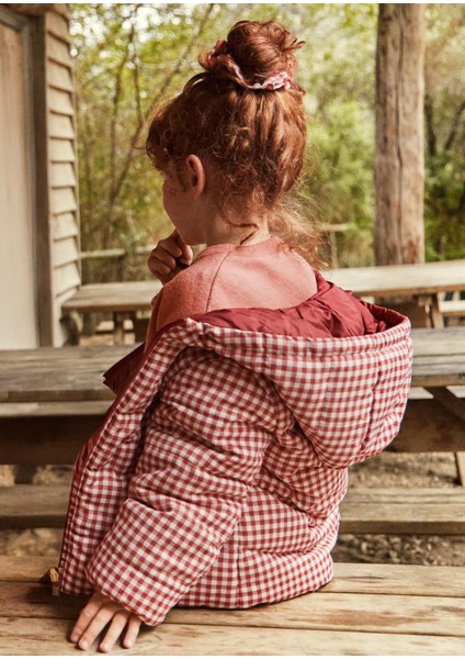 Kız Çocuk Çift Taraflı Mont