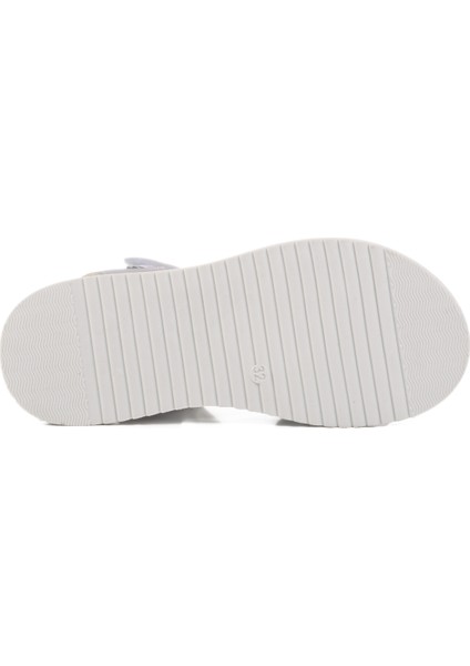 Gümüş Simli Ortopedik Taban Kız Çocuk Sandalet 25T105 F indirimleri