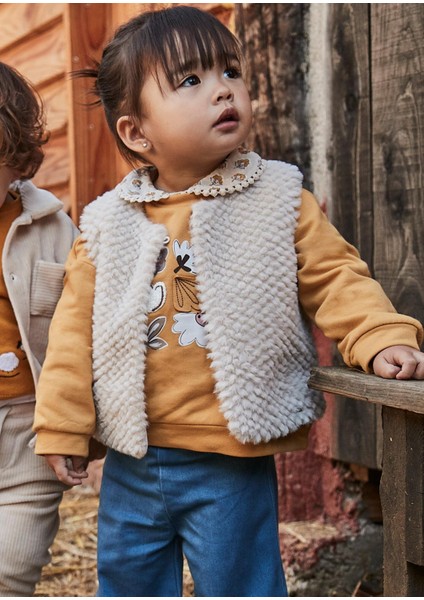 Kız Bebek Peluş Yelek