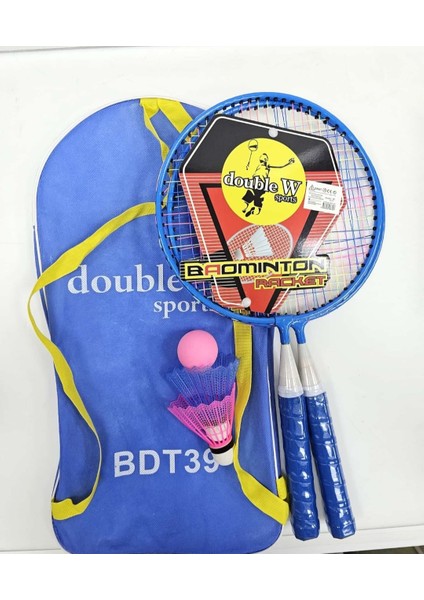 Badminton Seti - Eğlenceye Hazır Dayanıklı Raket + 1 Badminton Topu + 1 Soft Top