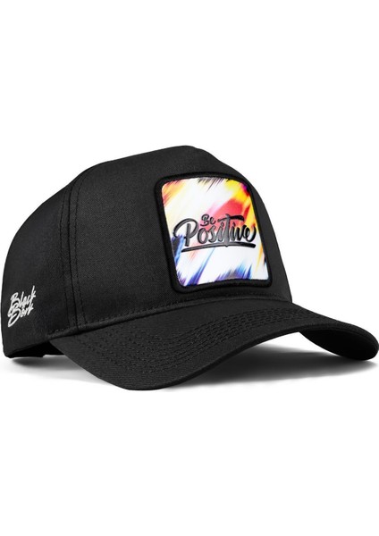 V1 Baseball Positive - 1 Kod Logolu Unisex Siyah Şapka (Cap)