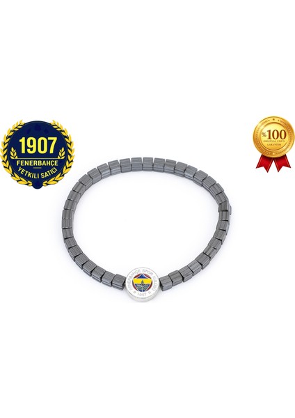 Fb Kare Hematit (4mm) Doğaltaş Bileklik