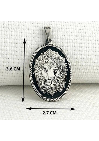 925 Ayar Gümüş Aslan Figürlü Kolye Ucu modelleri