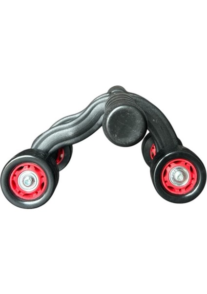 4 Tekerlekli Mekik Aleti Ab Wheel Diz Matı Hediyeli Karın Egzersiz Aleti CKS452