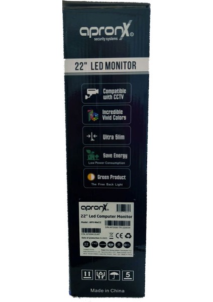 APX-NW22 22" LED 1080P Vga+Hdmi Monitor modelleri
