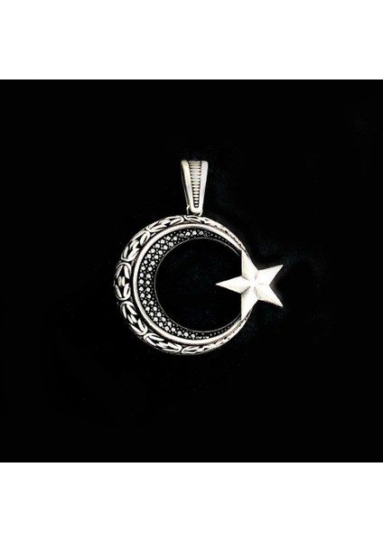 925 Ayar Gümüş Ayyıldız Model Kolye Ucu fiyatları