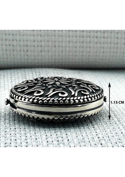 925 Ayar Gümüş Yuvarlak Cevşen Model Muska Kabı Erkek Kolye indirimleri