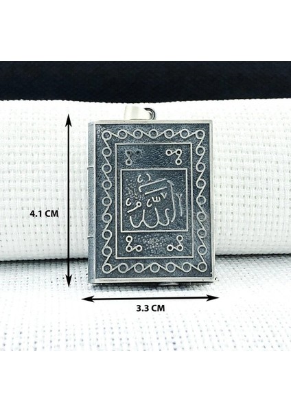 925 Ayar Gümüş Allah Muhammed Yazılı Muska Kabı Kolye Ucu indirimleri