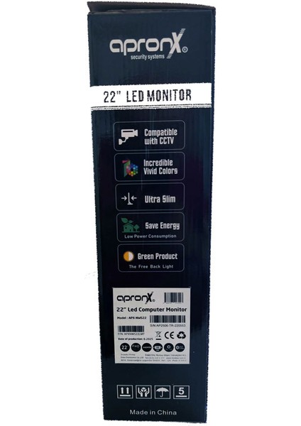 APX-NWS22 22" LED 1080P Vga+Hdmi+Ses Monitor modelleri