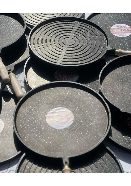 Hamarat Çift Taraflı Döküm Granit Bazlama Gözleme-Izgara Tavası fırsatları