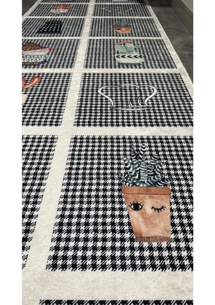 Mutfak Halısı – Kaymaz Dot Tabanlı, Yumuşak Dokulu, Yıkanabilir, Modern Tasarım (Şef) fırsatları