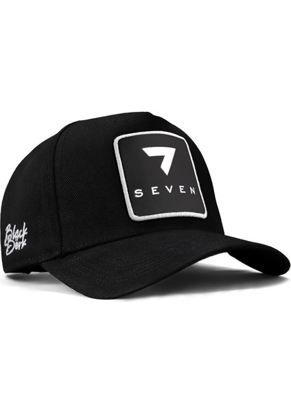 V1 Baseball 7 Numara - 5sb Kod Logolu Unisex Siyah Şapka (Cap)