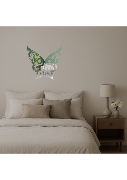 Çift Kelebek Dekoratif Aynalı Tablo - LORCE5816-3431 fiyatları
