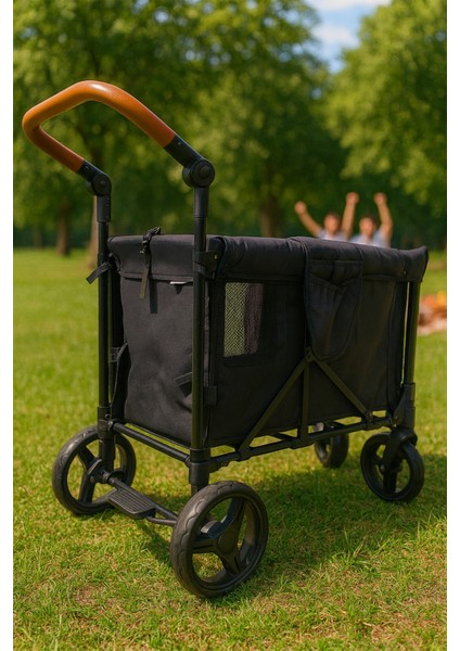 Güneş Tenteli Vagon Taşıma Arabası Siyah fiyatları