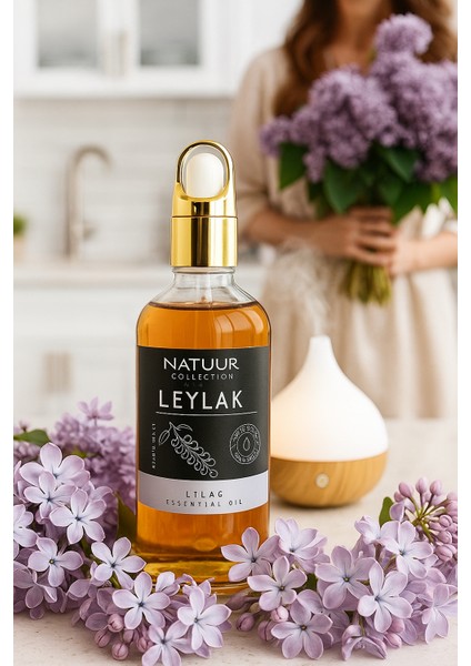 Leylak Esans Buhurdanlık Difüzör Parfüm Esansı Doğal Uçucu Yağ 100 ml