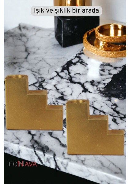 Şamdan Mumluk Dekoratif Mumluk Beyaz Renk Tealight Mumluk Model 18