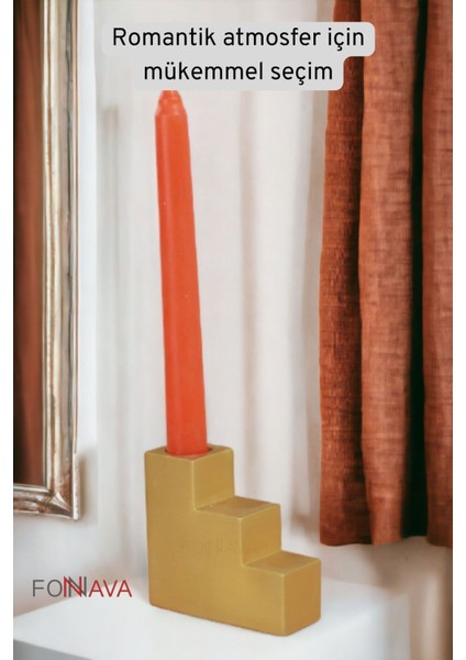 Şamdan Mumluk Dekoratif Mumluk Beyaz Renk Tealight Mumluk Model 18