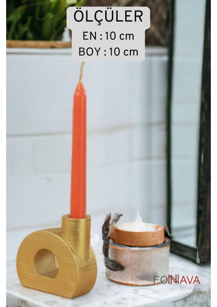 Şamdan Mumluk Dekoratif Mumluk Beyaz Renk Tealight Mumluk Model 9