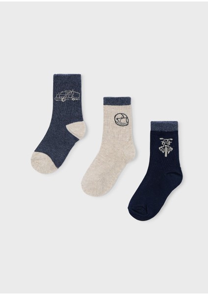 Erkek Çocuk Üçlü Soket Çorap Seti