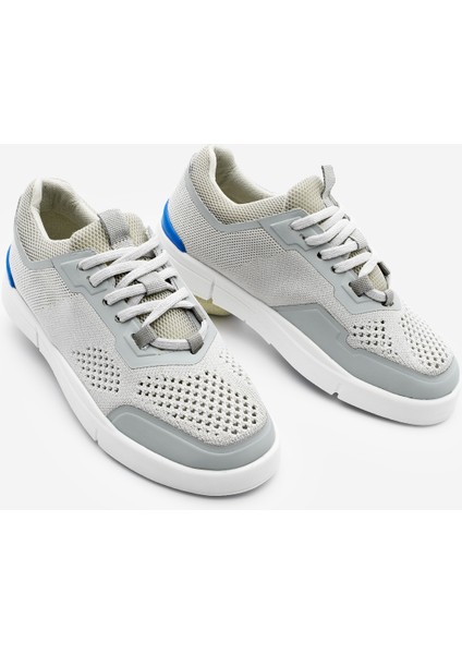 Kadın Sneaker Örgü Triko Koşu Ve Yürüyüş Spor Ayakkabı Norge Gri