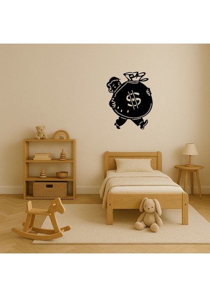 Para Çantası Taşıyan Adam Dekoratif Mdf Tablo - ALVN9502-4856 modelleri
