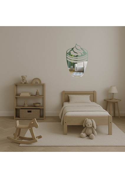 Kahve ve Krema Tasarımlı Dekoratif Aynalı Tablo - LORCE6612-3683 fırsatları
