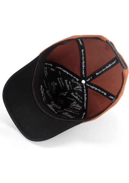 V1 Baseball Big Think - 1 Kod Logolu Unisex Camel-Lacivert Siperli Şapka (Cap) modelleri