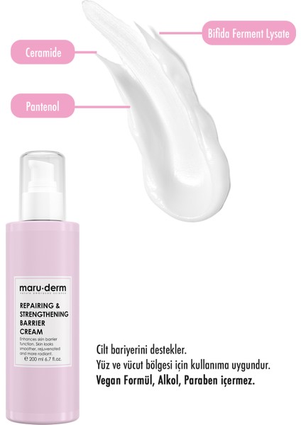 Bariyer Onarıcı & Ceramide Cilt Bakım Kremi 200 ml modelleri