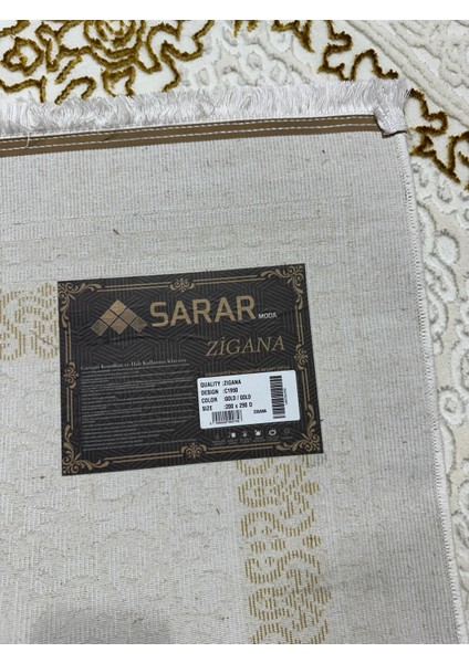 Sarar Moda Halı Zigana Kalitesi Saçaklı Göbek,çerçeve Desenli Salon,oturma,mutfak Modern Dokuma Halısı fırsatları