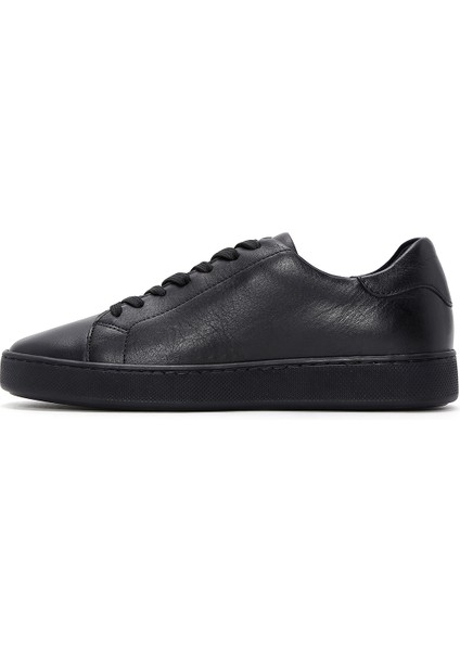 Erkek Siyah Bağcıklı Deri Sneaker 25WFD640618 fiyatları