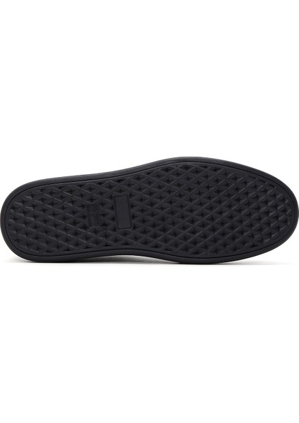 Erkek Siyah Bağcıklı Deri Sneaker 25WFD640618 fırsatları