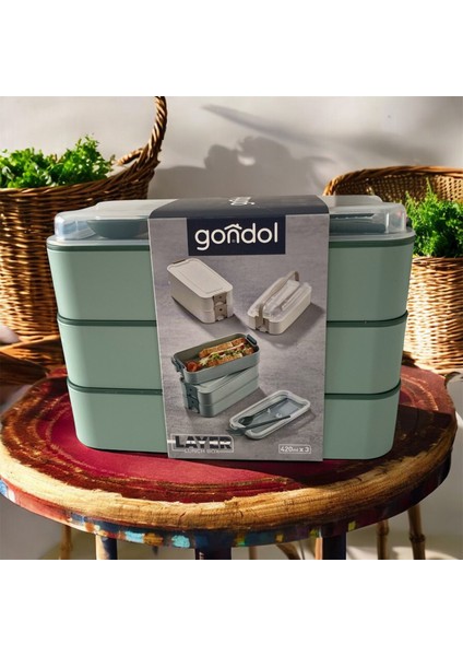 3 Katlı Sefer Tası (Yeşil) fiyatları