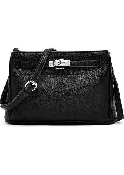 Kadın Siyah Uzun Askılı Çapraz Çanta 25ABD2437FT