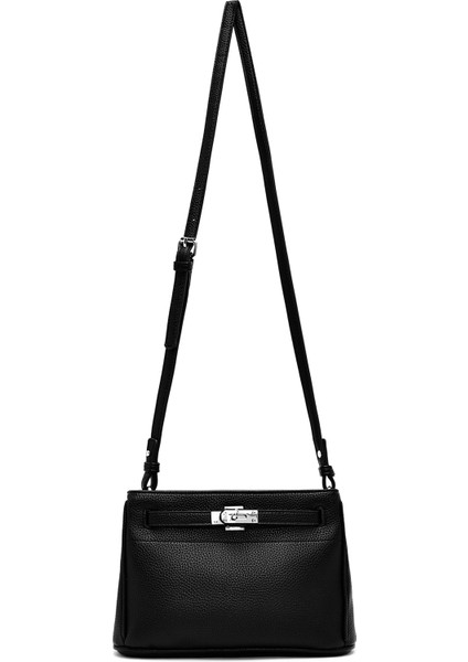 Kadın Siyah Uzun Askılı Çapraz Çanta 25ABD2437FT