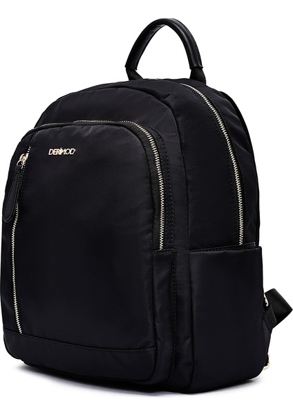 Kadın Siyah Kumaş Sırt Çantası 25ABD24466F