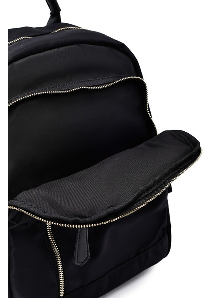 Kadın Siyah Kumaş Sırt Çantası 25ABD24466F