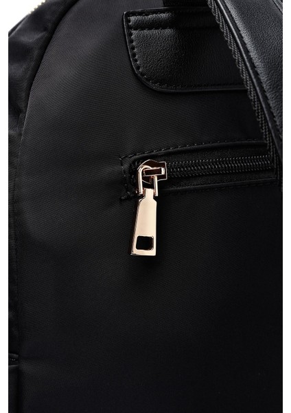 Kadın Siyah Kumaş Sırt Çantası 25ABD24466F