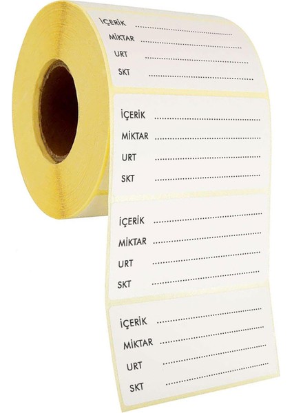 200'lü Etiket Baharat ve Kavanoz Gıda Etiketleme Rulosu