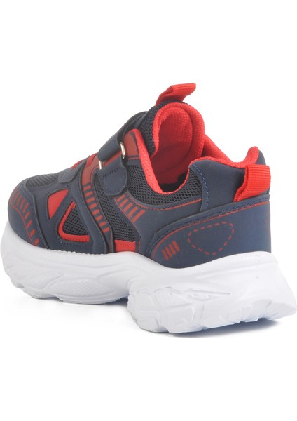 Lacivert-Kırmızı Fileli Çocuk Spor Ayakkabı 1500 F fırsatları