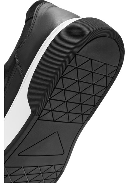 Erkek Siyah Kalın Tabanlı Süet Deri Sneaker 25WFD641310