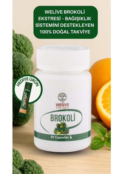 Brokoli Ekstresi 30 Kapsül – Doğal İçeriklerle Zenginleştirilmiş Takviye