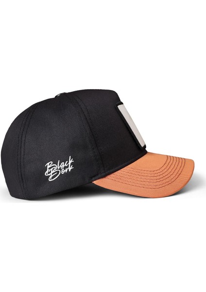 V1 Baseball Kurt - 6bs Kod Logolu Unisex Kiremit Siperli-Siyah Şapka fiyatları