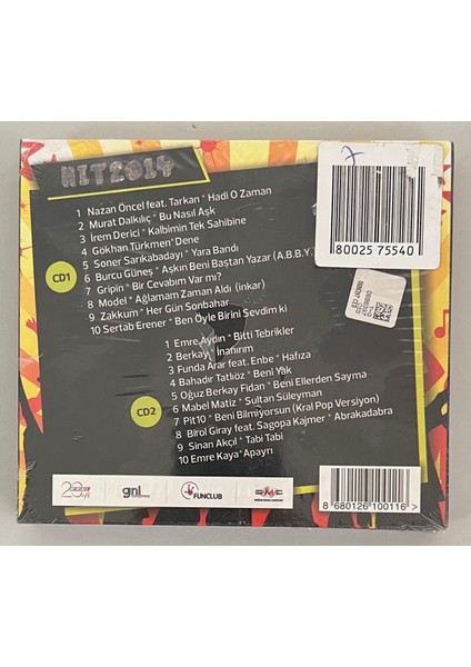 Kral Pop Hit 2014 2 CD 20 Şarkılık CD (Jelatininde Sıfır Orijinal Dönem Baskı Cd) fiyatları