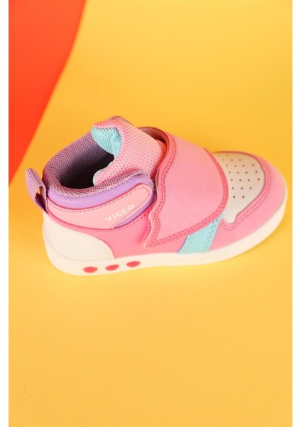 22-30 Numara Kız Çocuk Vicco Ufo Işıklı Pembe Spor Ayakkabı fırsatları