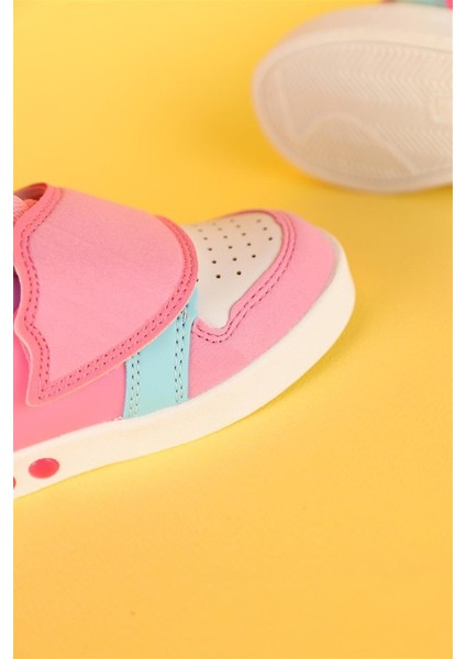 22-30 Numara Kız Çocuk Vicco Ufo Işıklı Pembe Spor Ayakkabı