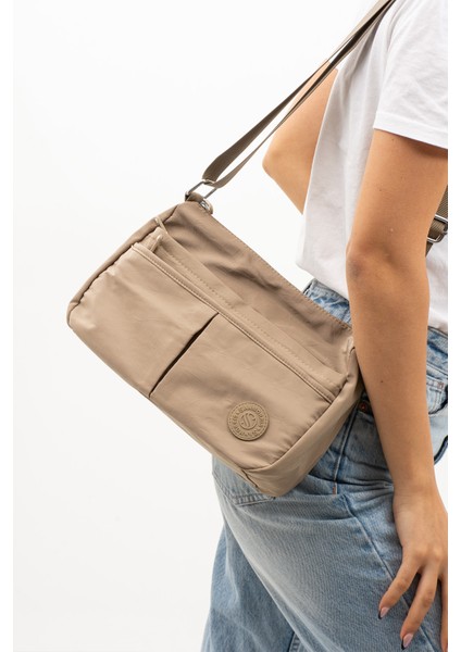 4009 Kadın Suya Dayanıklı Paraşüt Kumaş El Omuz Çantası Kol Çantası Çapraz Çantası