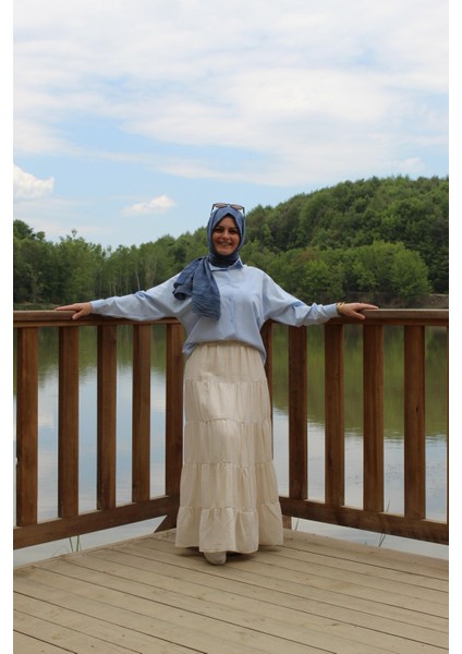 Katlı Fırfırlı Etek