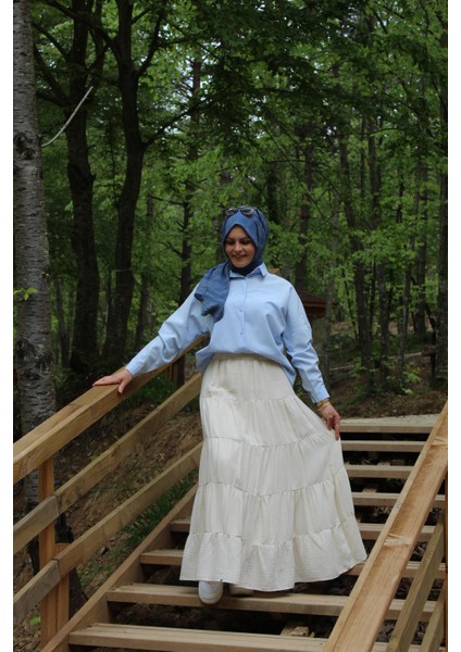 Katlı Fırfırlı Etek fiyatları